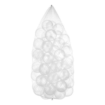 Bolas de brincar em plástico 50 unid. diâmetro 7 cm transparente