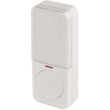 Botão sem fios para campainha, 1x CR2032, branco