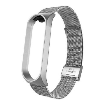 Bracelete metálica para Xiaomi Mi Band 5/6 prateada