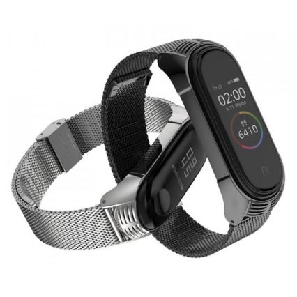 Bracelete metálica para Xiaomi Mi Band 5/6 prateada