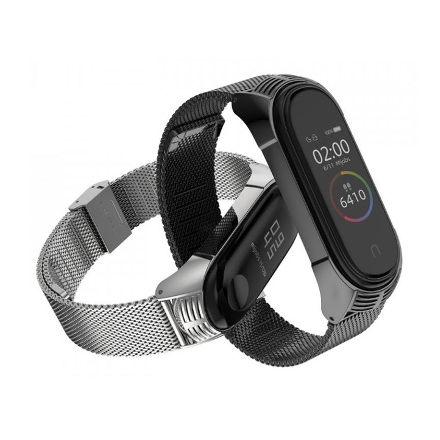 Bracelete metálica para Xiaomi Mi Band 5/6 prateada