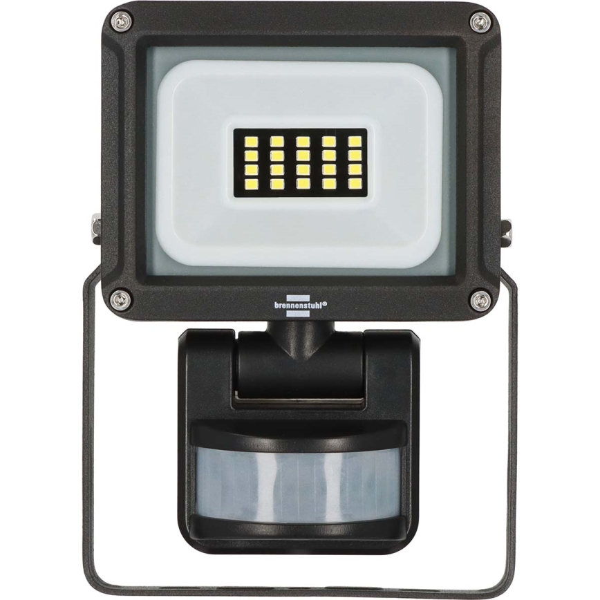 Brennenstuhl - Holofote exterior LED com sensor LED/10W/230V 6500K IP65