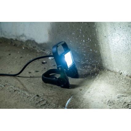 Brennenstuhl - Holofote exterior LED com suporte LED/10W/230V 6500K IP65