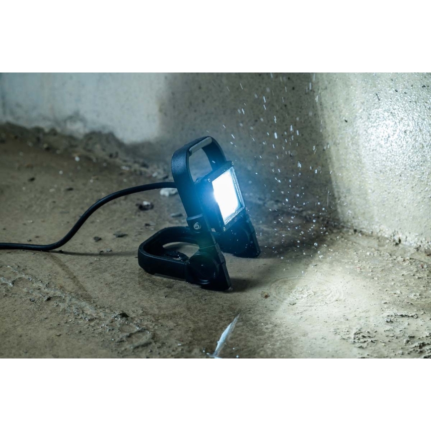 Brennenstuhl - Holofote exterior LED com suporte LED/10W/230V 6500K IP65