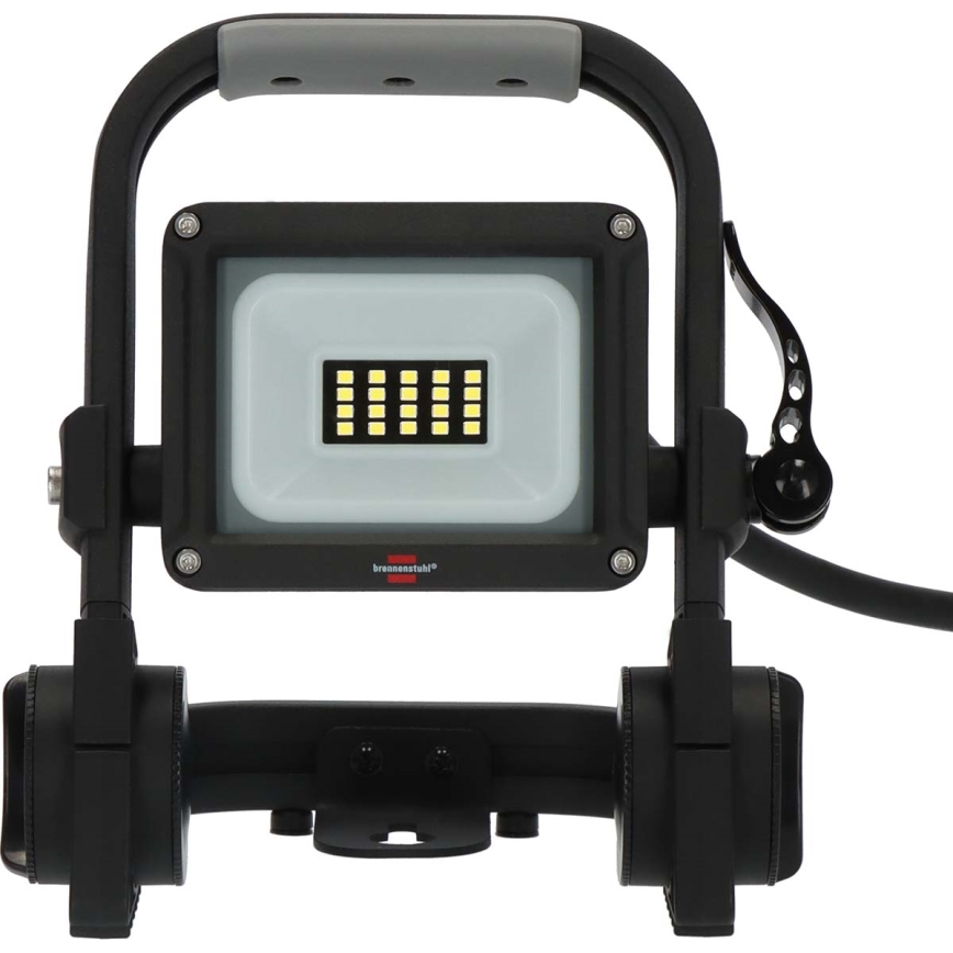 Brennenstuhl - Holofote exterior LED com suporte LED/10W/230V 6500K IP65