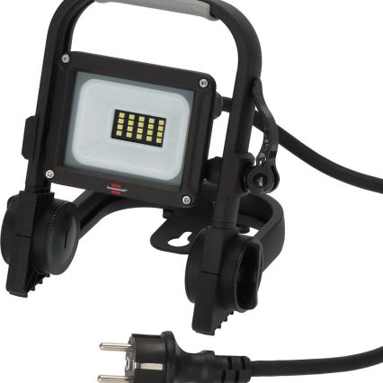 Brennenstuhl - Holofote exterior LED com suporte LED/10W/230V 6500K IP65