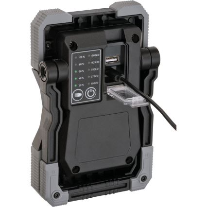 Brennenstuhl - Holofote LED recarregável LED/15W/5V 5000 mAh IP65