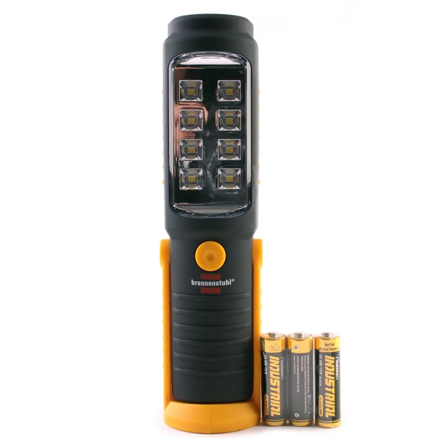 Brennenstuhl - Lanterna de trabalho LED LED/3xAA laranja