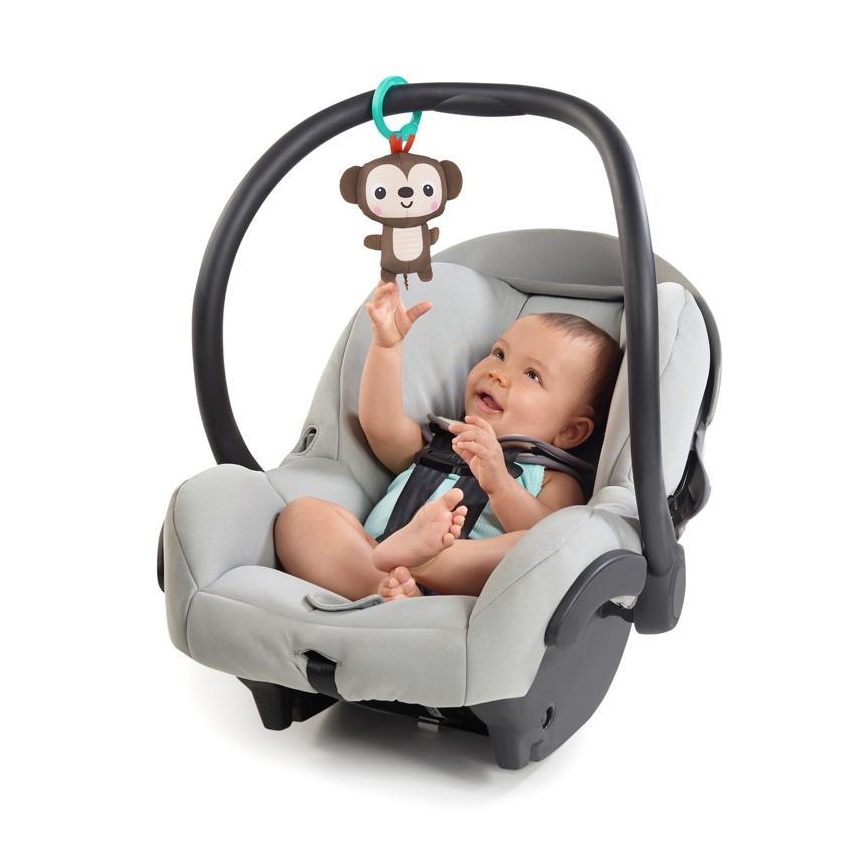 Bright Starts - Cobertor infantil para brincar SAFARI turquesa