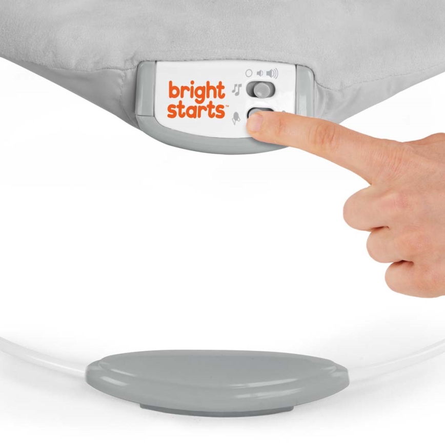 Bright Starts - Espreguiçadeira vibratória para bebé com melodia MICKEY MOUSE