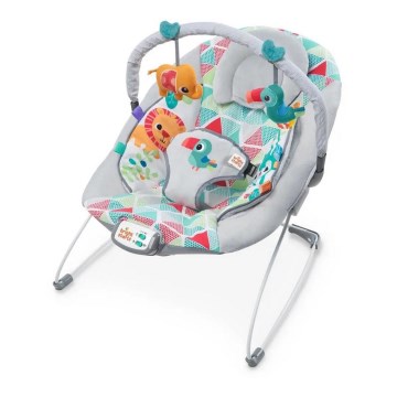 Bright Starts - Espreguiçadeira vibratória para crianças com melodia TOUCAN TANGO