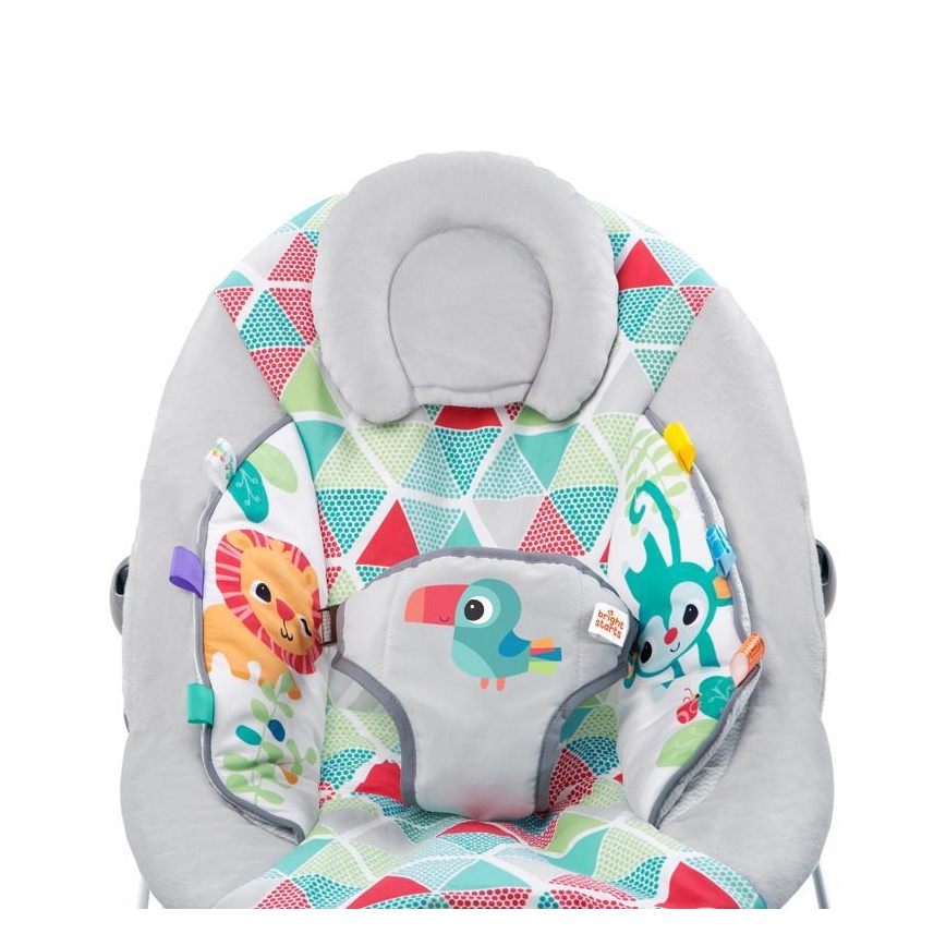 Bright Starts - Espreguiçadeira vibratória para crianças com melodia TOUCAN TANGO