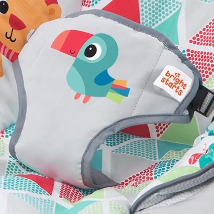 Bright Starts - Espreguiçadeira vibratória para crianças com melodia TOUCAN TANGO