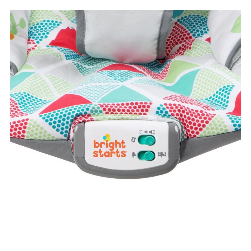 Bright Starts - Espreguiçadeira vibratória para crianças com melodia TOUCAN TANGO