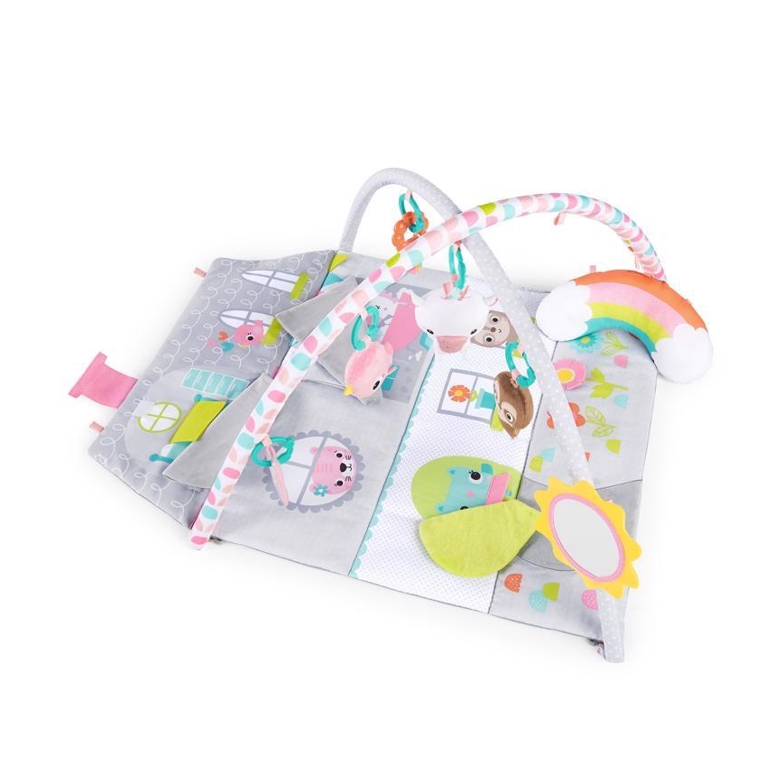 Bright Starts - Manta de bebé para brincar FLOORS OF FUN casa
