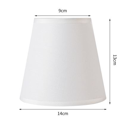 Brilagi - Abajur universal NUBILA E27 13x9 cm branco