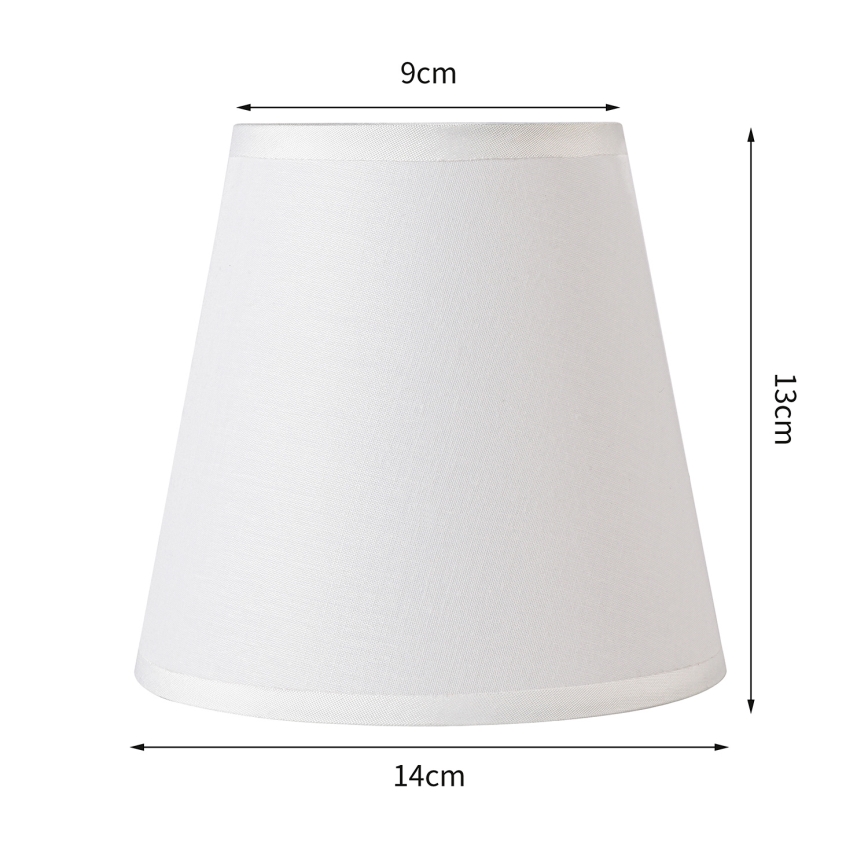 Brilagi - Abajur universal NUBILA E27 13x9 cm branco
