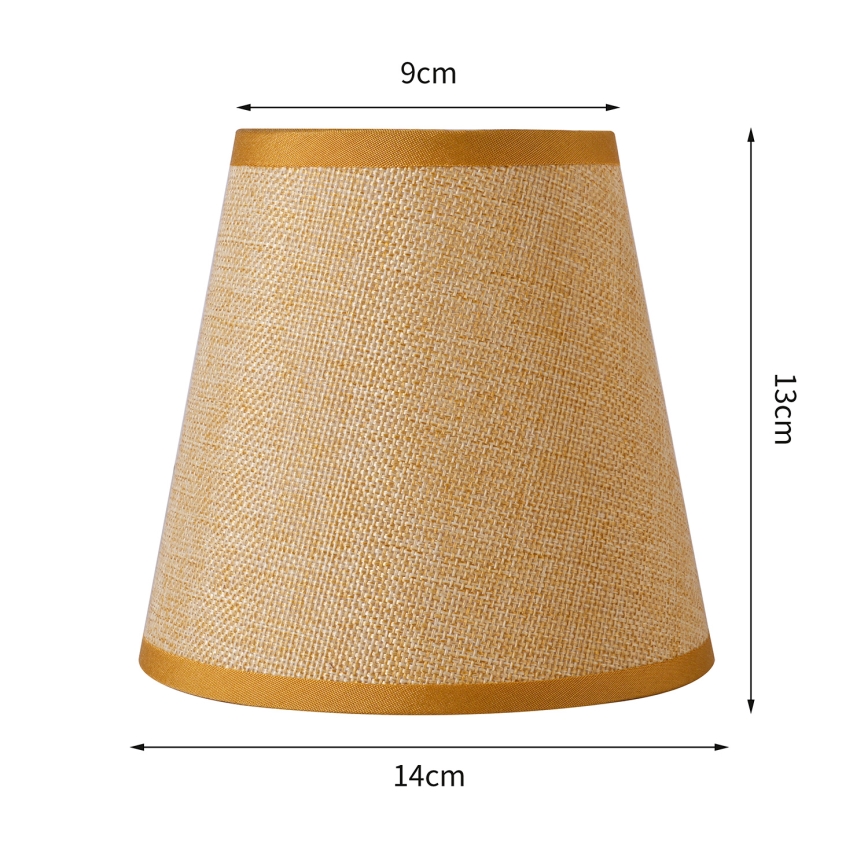 Brilagi - Abajur universal NUBILA E27 13x9 cm castanho claro