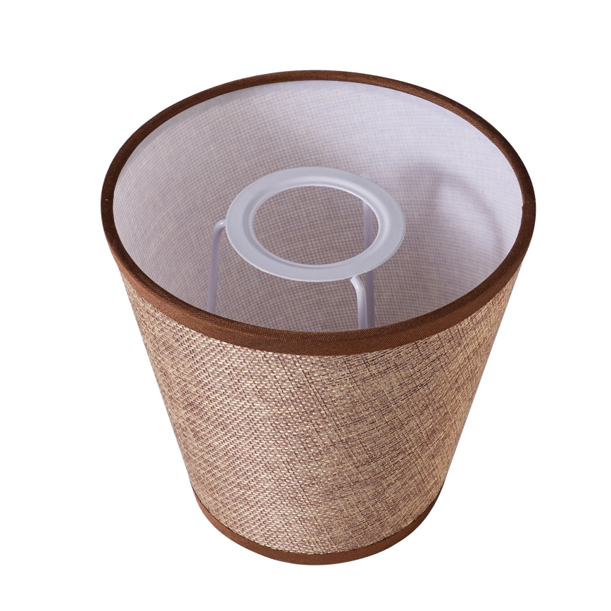 Brilagi - Abajur universal NUBILA E27 13x9 cm castanho