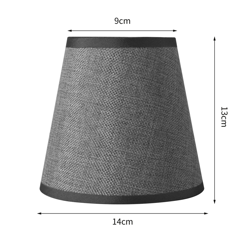 Brilagi - Abajur universal NUBILA E27 13x9 cm cinzento