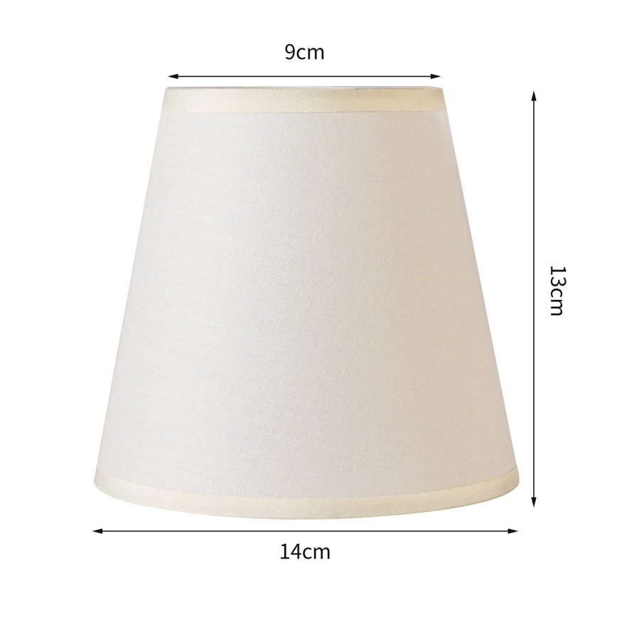 Brilagi - Abajur universal NUBILA E27 13x9 cm creme