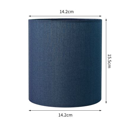 Brilagi - Abajur universal NUBILA E27 15,5x14 cm azul escuro