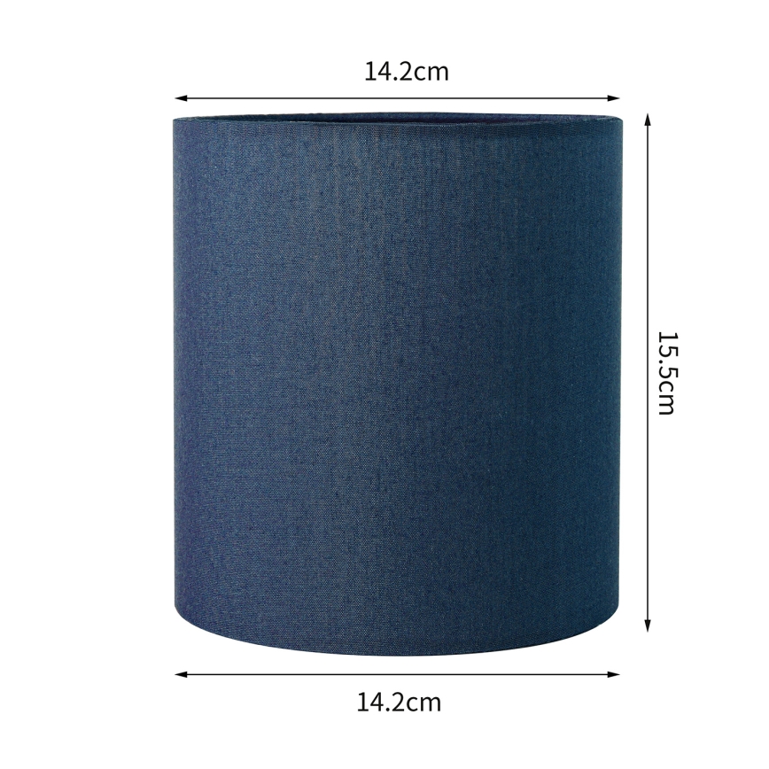 Brilagi - Abajur universal NUBILA E27 15,5x14 cm azul escuro