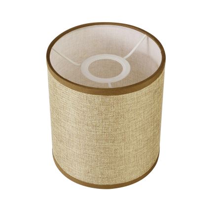 Brilagi - Abajur universal NUBILA E27 15,5x14 cm castanho claro