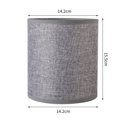 Brilagi - Abajur universal NUBILA E27 15,5x14 cm cinza