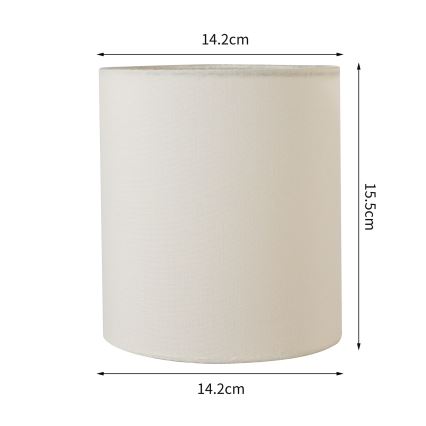 Brilagi - Abajur universal NUBILA E27 15,5x14 cm creme