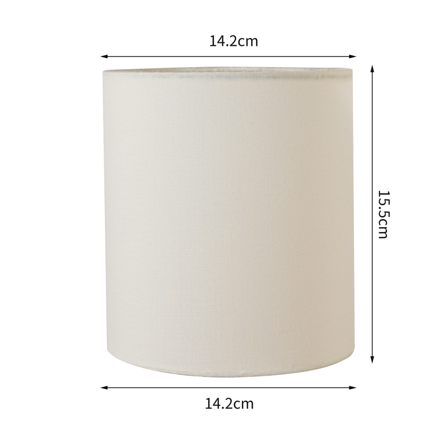 Brilagi - Abajur universal NUBILA E27 15,5x14 cm creme