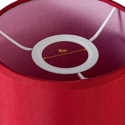 Brilagi - Abajur universal NUBILA E27 15,5x14 cm Pompeiano vermelho