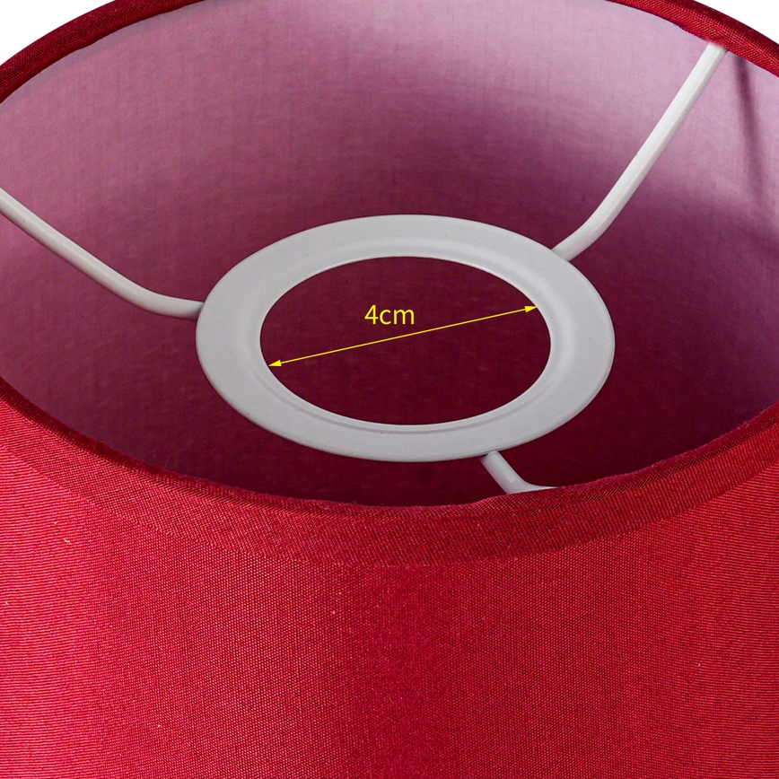 Brilagi - Abajur universal NUBILA E27 15,5x14 cm Pompeiano vermelho