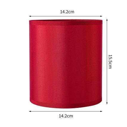Brilagi - Abajur universal NUBILA E27 15,5x14 cm Pompeiano vermelho