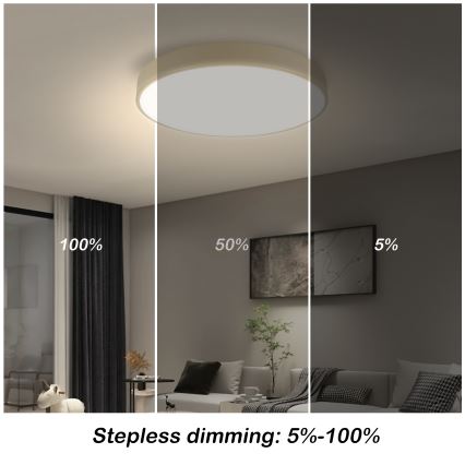 Brilagi - Luminária de teto dimável POOL LED/48W/230V 3000-6000K diâmetro 40 cm bege + controle remoto