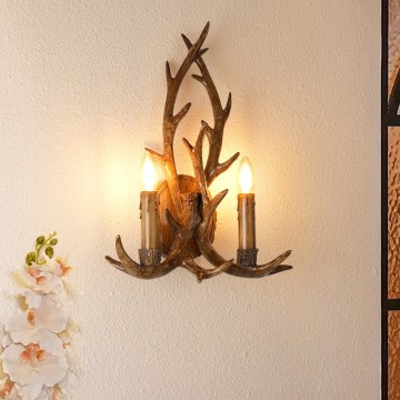Brilagi - Aplique de parede DEER 2xE14/10W/230V