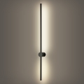 Brilagi - Aplique de parede exterior AURA LED/20W/230V 4000K IP54 97 cm preto