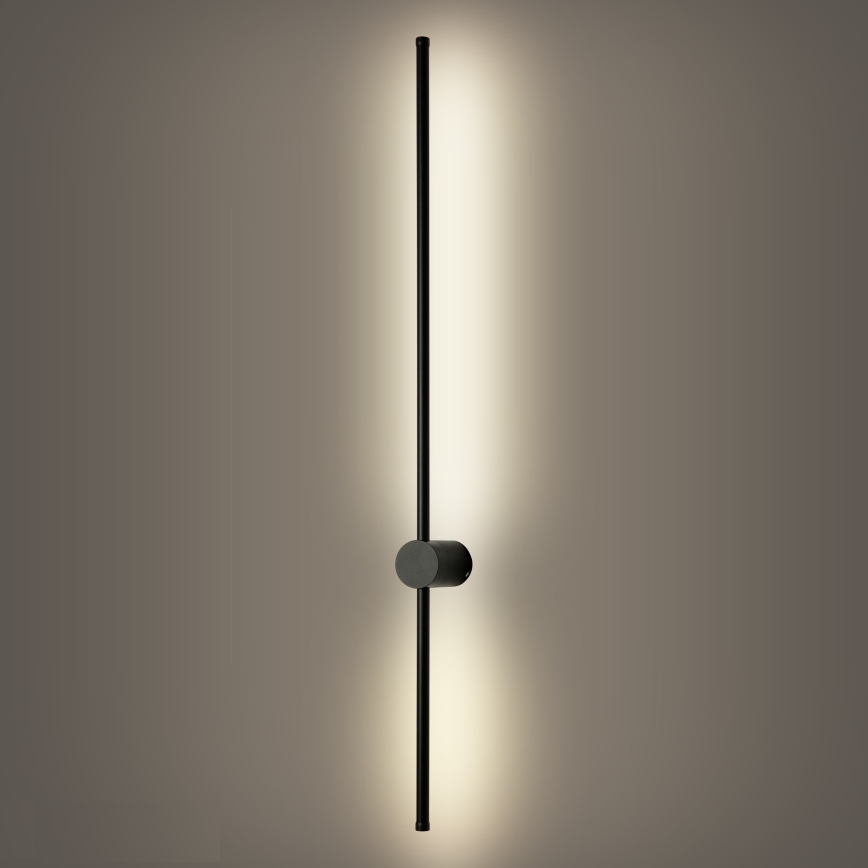 Brilagi - Aplique de parede exterior AURA LED/20W/230V 4000K IP54 97 cm preto