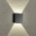 Brilagi - Aplique de parede exterior DOUBLERAY LED/4W/230V preto IP65