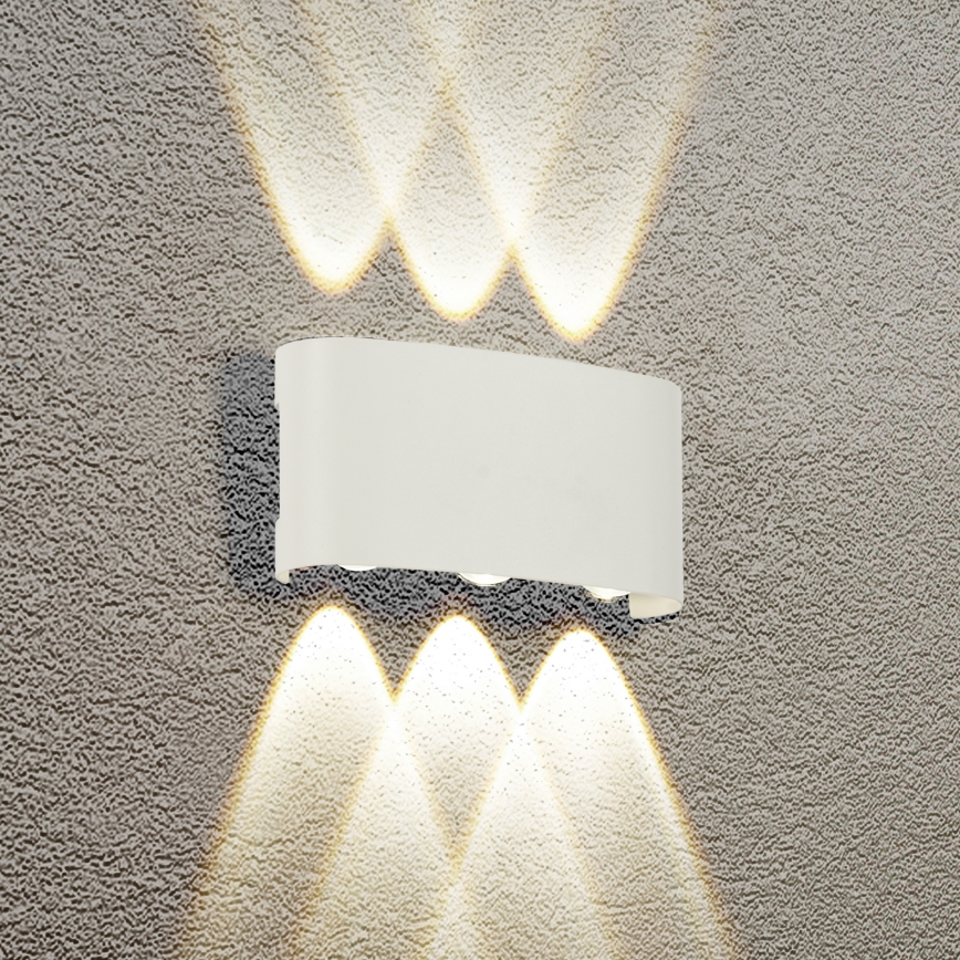 Brilagi - Aplique de parede exterior FLAREBOX LED/6W/230V branco IP65