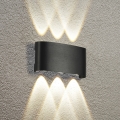 Brilagi - Aplique de parede exterior FLAREBOX LED/6W/230V preto IP65