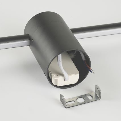 Brilagi - Aplique LED de parede para exterior AURA LED/12W/230V 3000K IP54 65 cm antracite
