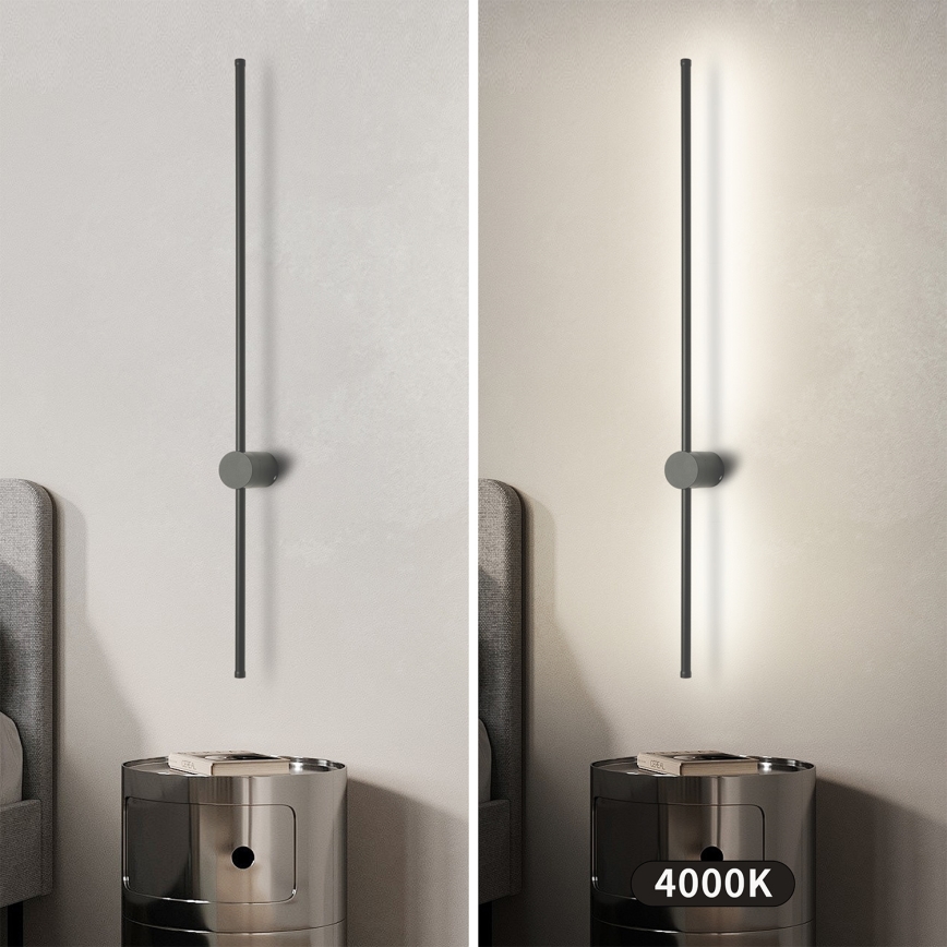 Brilagi - Aplique de parede exterior AURA LED/20W/230V 4000K IP54 97 cm antracite