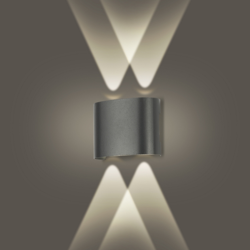 Brilagi - Aplique de parede exterior LED FLAREBOX LED/4W/230V antracite IP65
