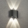 Brilagi - Aplique de parede exterior LED FLAREBOX LED/4W/230V preto IP65