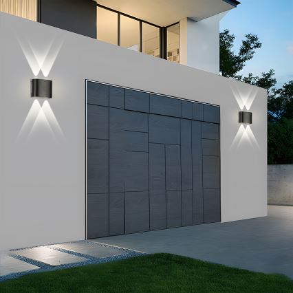 Brilagi - Aplique de parede exterior LED FLAREBOX LED/4W/230V preto IP65