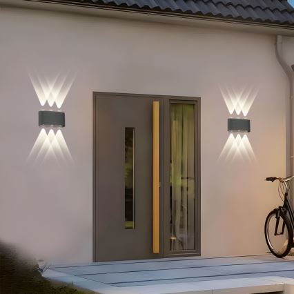 Brilagi - Aplique de parede exterior LED FLAREBOX LED/6W/230V antracite IP65