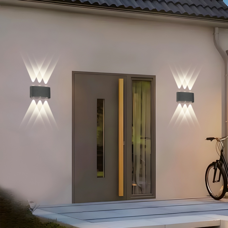 Brilagi - Aplique de parede exterior LED FLAREBOX LED/6W/230V antracite IP65