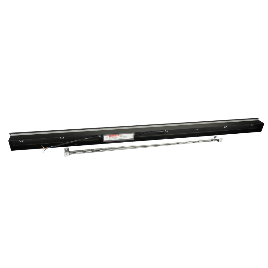 Brilagi - Aplique de parede LED para exterior LINEAR 22W/230V 3000K IP65 100 cm preto CRI 90