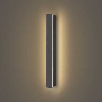 Brilagi - Aplique de parede exterior LED LINEAR LED/12W/230V 3000K IP65 50 cm antracite